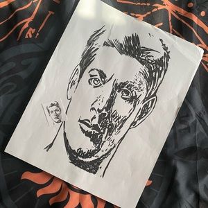 Supernatural Dean Police Sketch